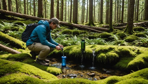 Comment purifier l'eau de source en pleine nature ?