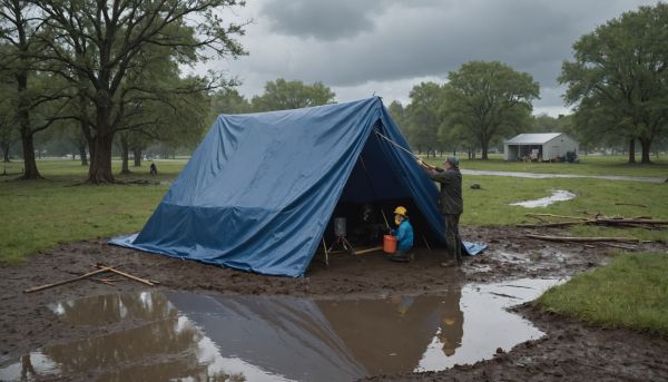 Construire un abri de fortune en cas de tempête